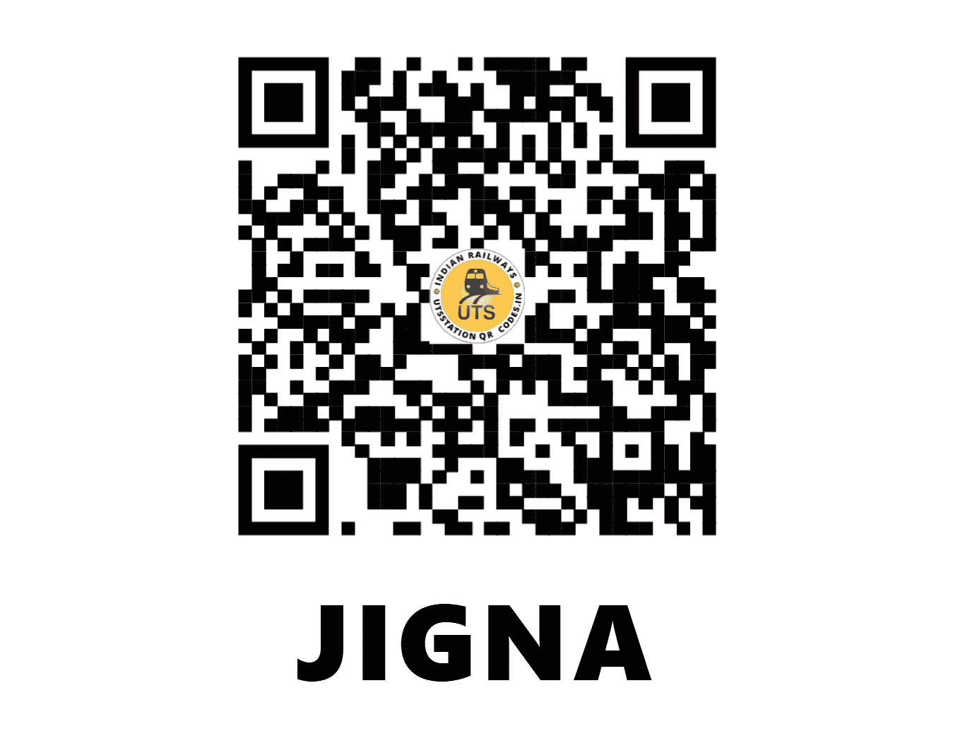 UTS QR Code for JIGNA - JIA (NC - UTTAR PRADESH)